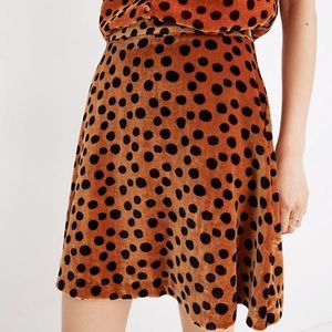 Madewell Leopard Print circle skirt